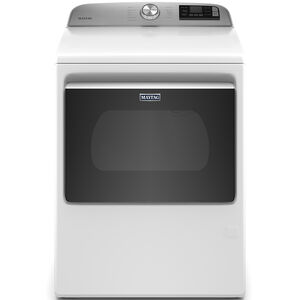 Maytag 27 in. 7.4 cu. ft. Smart Gas Dryer with Extra Power Button & Sensor Dry - White, , hires