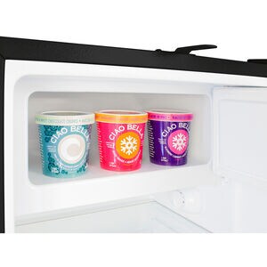 Summit 21 in. 2.7 cu. ft. Mini Fridge with Freezer Compartment - Stainless Steel, , hires