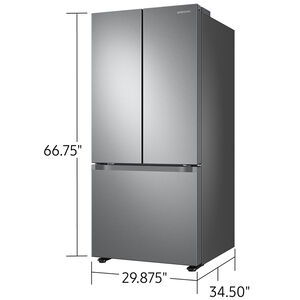Samsung 30 in. 22.1 cu. ft. Smart French Door Refrigerator with Ice Maker - Fingerprint Resistant Stainless Steel, , hires