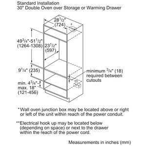 Bosch 800 Series 30 in. 9.2 cu. ft. Top Control Electric Double Wall Oven with True European Convection - Stainless Steel, , hires