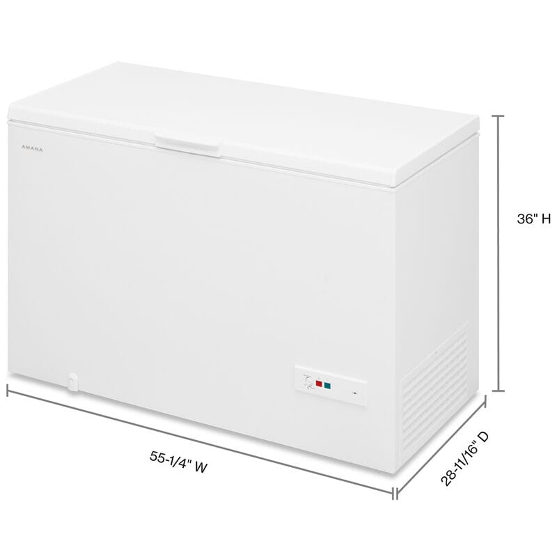Amana 55 in. 16.0 cu. ft. Garage-Ready Chest Freezer - White, , hires