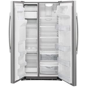 GE 36 in. 21.9 cu. ft. Counter Depth Side by Side Refrigerator with Ice & Water Dispenser - Stainless Steel, Stainless Steel, hires