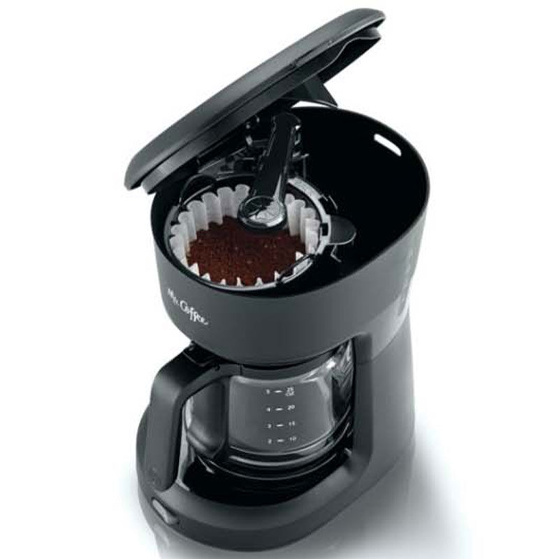 Mr. Coffee 2129512, 5-Cup Mini Brew Switch Coffee Maker, Black 744759901729