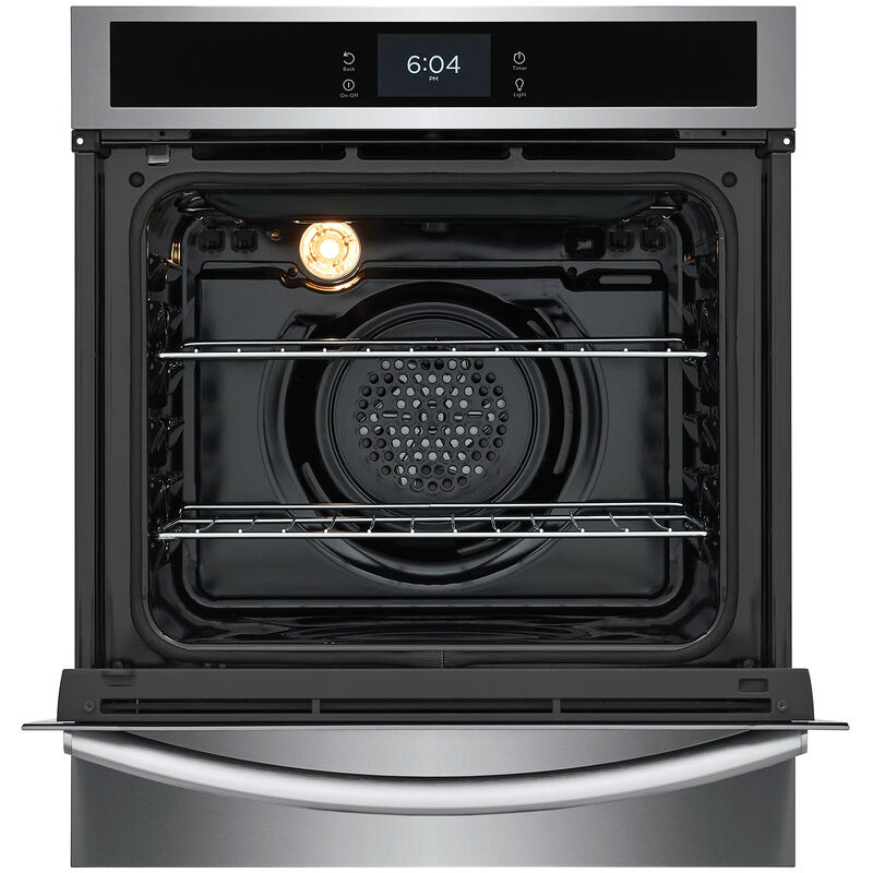 Frigidaire Gallery 24 in. 2.8 cu. ft. Steam Electric Single Wall Oven with True European Convection - Stainless Steel, Stainless Steel, hires