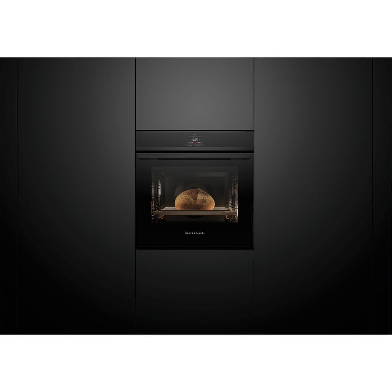Fisher & Paykel Series 11 24 in. 3 cu. ft. Smart Steam Electric Single Wall Oven with Standard Convection - Black, , hires