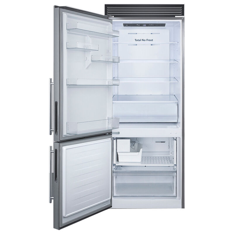 Summit 28 in. 14.6 cu. ft. Counter Depth Bottom Freezer Refrigerator with Ice Maker - Stainless Steel, , hires