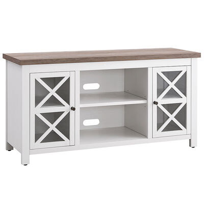Hudson & Canal Colton TV Stand - White And Gray Oak | TV1013