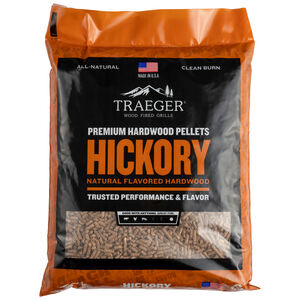 Traeger Hickory Hardwood Pellets - 20lb Bag, , hires