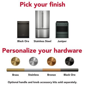 KitchenAid Commercial-Style 30 in. 4.1 cu. ft. Air-Fry True European Convection Gas Range with 4 Sealed Burners - Stainless Steel, , hires