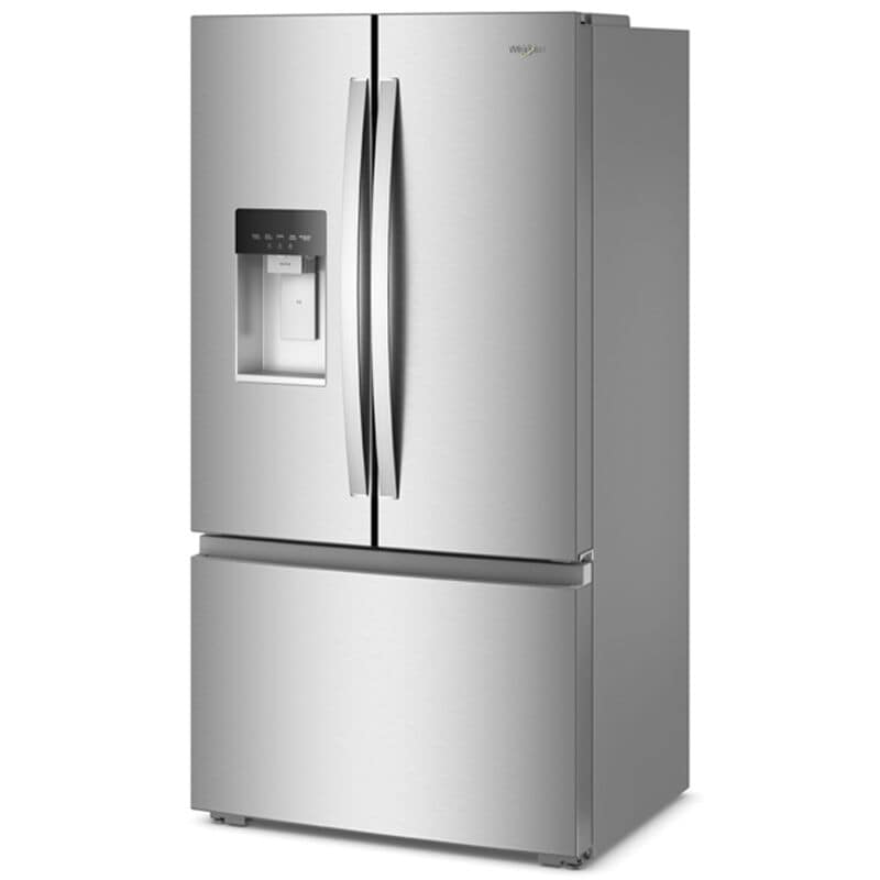 Whirlpool 36 in. 23.4 cu. ft. Smart Counter Depth French Door Refrigerator with Ice & Water Dispenser - Fingerprint Resistant Stainless Steel, , hires