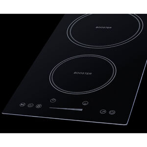 Summit 12 in. 2-Burner Induction Cooktop - Black, , hires