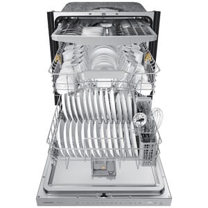 Samsung 24 in. Top Control Smart Dishwasher with 46 dBa Sound Level, 3rd-Rack, AutoRelease & Pocket - Stainless Steel, , hires