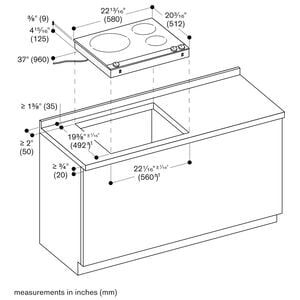 Gaggenau Vario 200 Series 24 in. 3-Burner Induction Cooktop with Power Burner - Black, , hires
