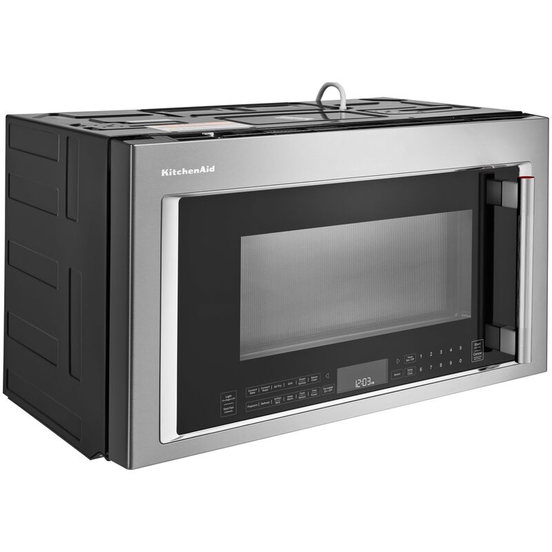 KitchenAid 30 in. 1.9 cu. ft. 1200W Over-the-Range Microwave with 400 CFM, Convection & Sensor Cooking - Stainless Steel, , hires
