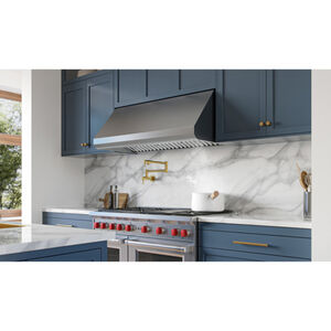 Broan Elite E60000 Series 42 in. Convertible Canopy Pro Style Range Hood with 1260 CFM, 4 Fan Speeds & 3 LED Lights - Stainless Steel, , hires