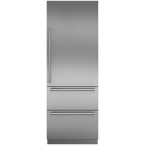 Sub-Zero Designer 30 in. 15.0 cu. ft. Built-in Smart Double-Drawers Upright Freezer with Ice-Maker & Adjustable Shelves - Custom Panel Ready, , hires