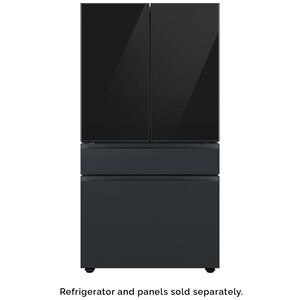 Samsung BESPOKE 4-Door French Door Bottom Panel for Refrigerators - Matte Black Steel, , hires