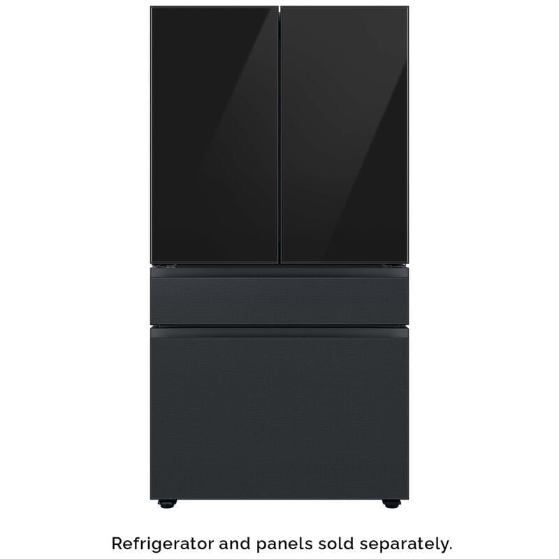 Samsung BESPOKE 4-Door French Door Bottom Panel for Refrigerators - Matte Black Steel, , hires