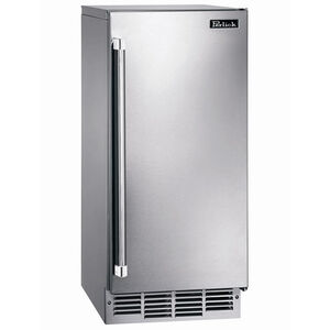 Perlick Signature Series 15 in. Built-in Undercounter Outdoor Ice Maker with 22 lb. Ice Storage - Stainless Steel, , hires