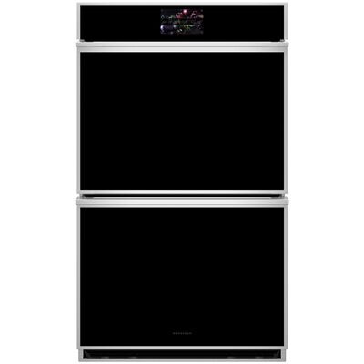 Monogram Minimalist Series 30 in. 10 cu. ft. Smart Top Control SpeedElectric Double Wall Oven with True European Convection - Stainless Steel | ZTD90DSSNSS