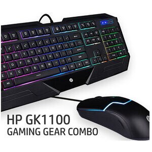 HP Gaming Gear Wired Waterproof RGB Gaming Keyboard and 7 Color Mouse Combo, , hires