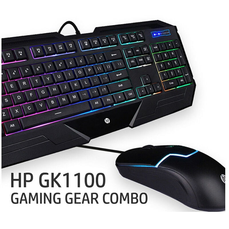 HP Gaming Gear Wired Waterproof RGB Gaming Keyboard and 7 Color Mouse Combo, , hires