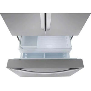 LG 36 in. 31.7 cu. ft. Smart French Door Refrigerator with Internal Water Dispenser - PrintProof Stainless Steel, , hires