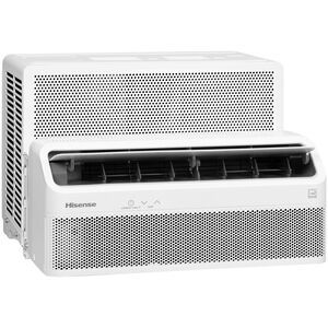 Hisense UltraSlim 12,000 BTU 115V Smart Energy Star Window Air Conditioner with Inverter, 3 Fan Speeds, Sleep Mode & Remote Control - White, , hires