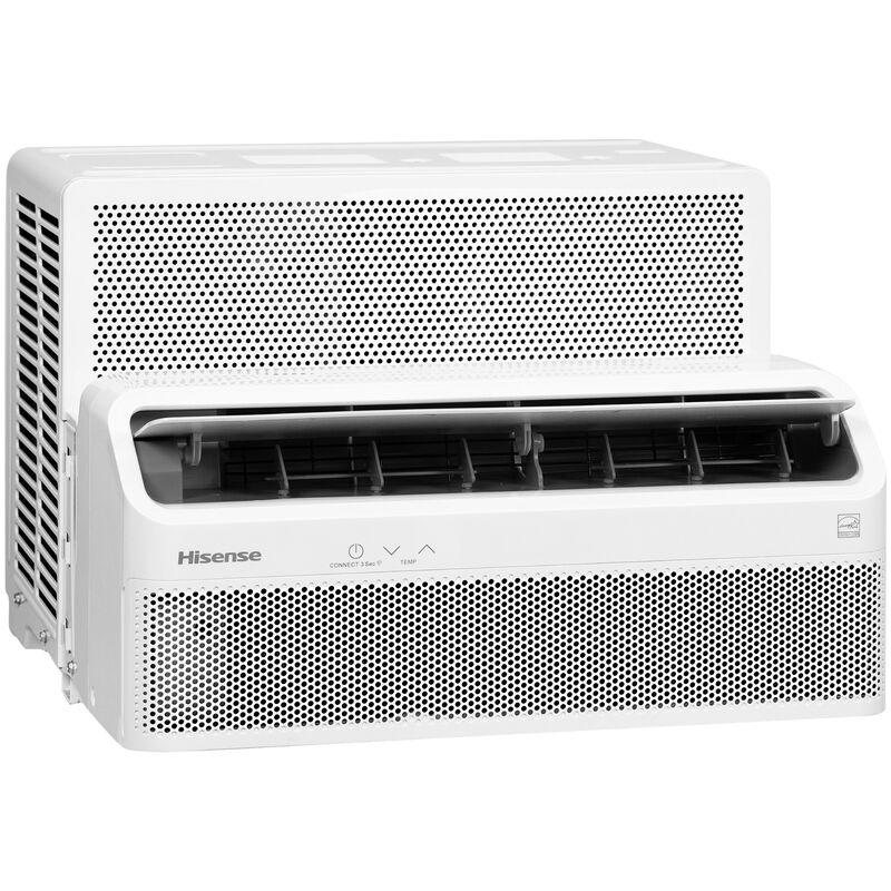 Hisense UltraSlim 12,000 BTU 115V Smart Energy Star Window Air Conditioner with Inverter, 3 Fan Speeds, Sleep Mode & Remote Control - White, , hires