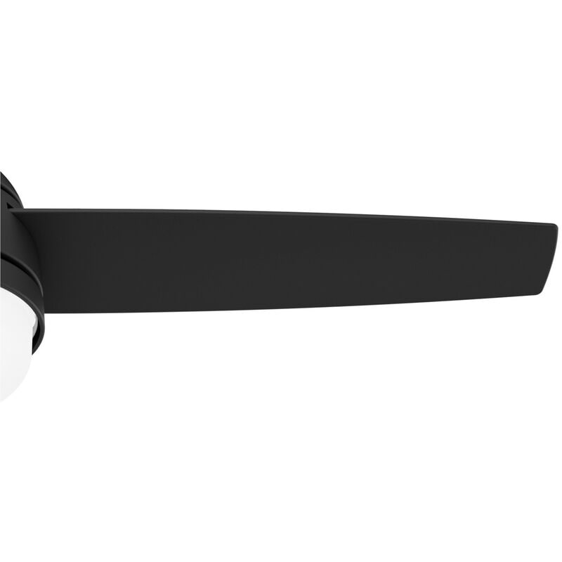 Hunter Midtown 48 in. Ceiling Fan with LED Light Kit and Handheld Remote - Matte Black, Matte Black, hires