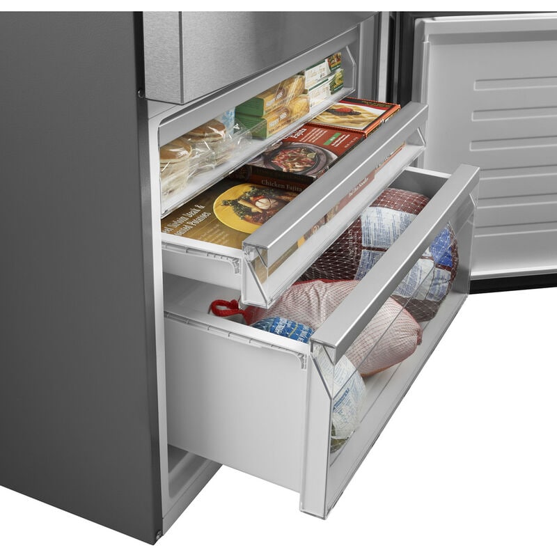 GE 31 in. 17.7 cu. ft. Counter Depth Bottom Freezer Refrigerator - Fingerprint Resistant Stainless, , hires