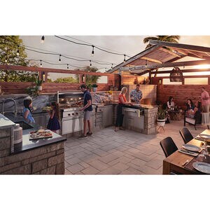 Wolf 30 in. 2-Burner Built-In Liquid Propane Gas Grill with Rotisserie & Smoker Box - Stainless Steel, , hires