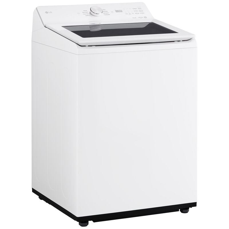 LG 27 in. 4.8 cu. ft. Smart Top Load Washer with 4-Way Agitator, EasyUnload & AI Sensing - Alpine White, Alpine White, hires