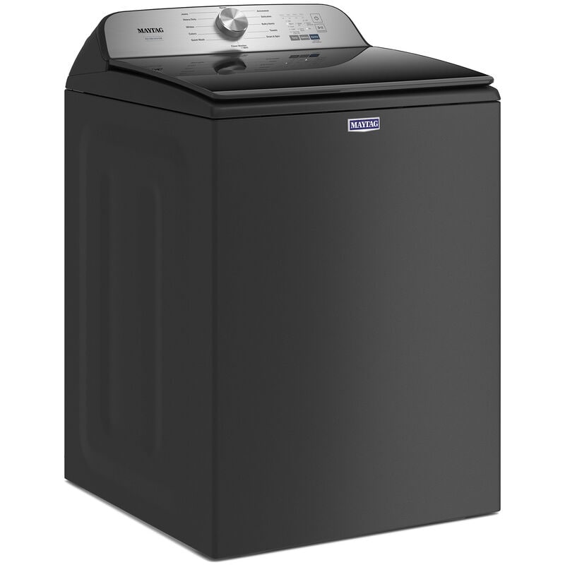 Maytag Pet Pro 27.5 in. 4.7 cu. ft. Top Load Washer with Agitator & Advanced Vibration Control - Black, Volcano Black, hires