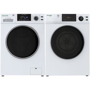 Equator Advanced 24 in. 2.47 cu. ft. Electric Front Load Laundry Center with Sensor Dry, Pet & Sanitize Cycle - White, , hires