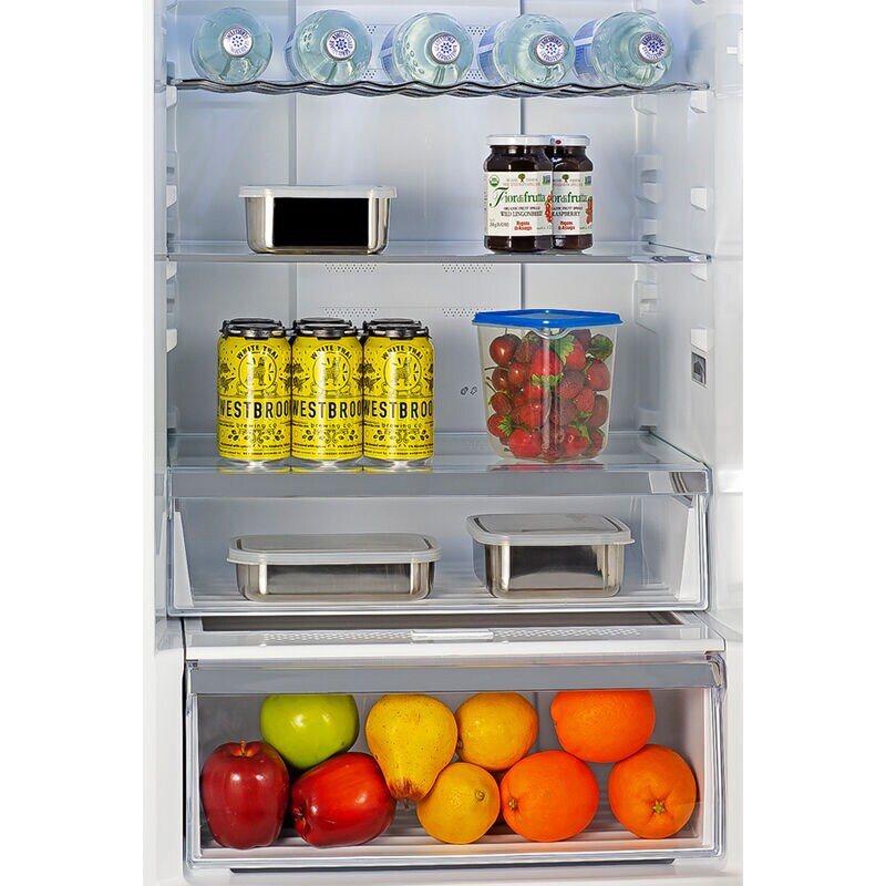 Summit Thin Line 24 in. 10.8 cu. ft. Counter Depth Bottom Freezer Refrigerator - Stainless Steel Look, , hires