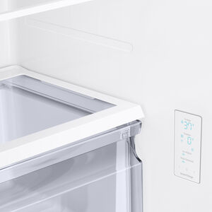 Samsung 33 in. 17.5 cu. ft. Smart Counter Depth French Door Refrigerator - Fingerprint Resistant Black Stainless, Fingerprint resistant Black Stainless, hires