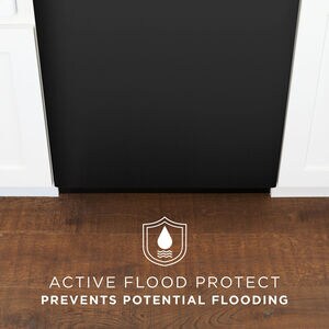 GE 24 in. Front Control Flush-Mount Dishwasher with 59 dBa Sound Level, Dry Boost & Pocket Handle - Black, Black, hires