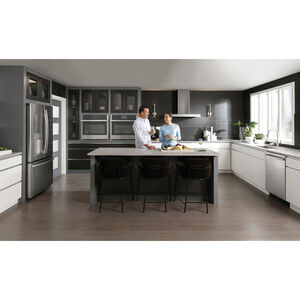 GE Profile 27 in. 4.3 cu. ft. Smart Electric Single Wall Oven with True European Convection - Stainless Steel, , hires