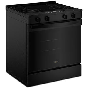 Whirlpool 30 in. 5.3 cu. ft. Smart Air-Fry Electric Range with Radiant Burners - Black, , hires