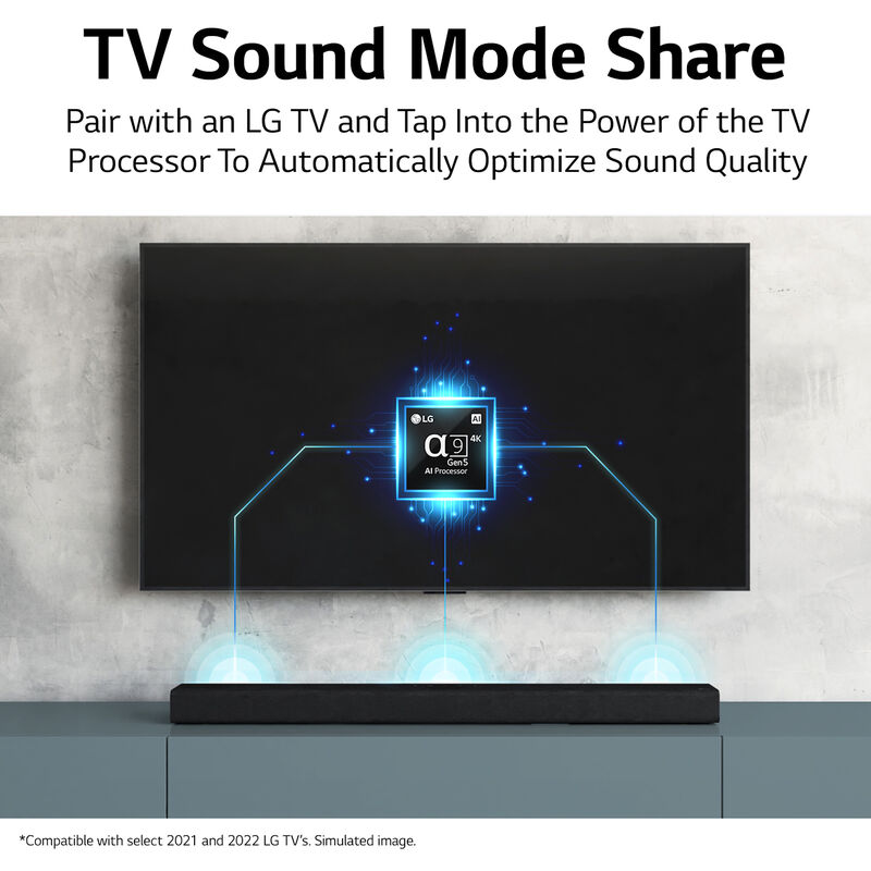 LG - 3.1ch DTS Virtual:X Soundbar with Wireless Subwoofer - Black, , hires