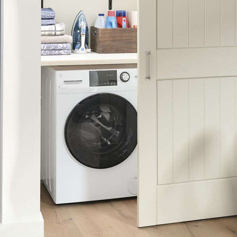 GE 24 in. 2.4 cu. ft. Electric All-in-One Front Load Washer-Dryer Combo with Sensor Dry - White, , hires