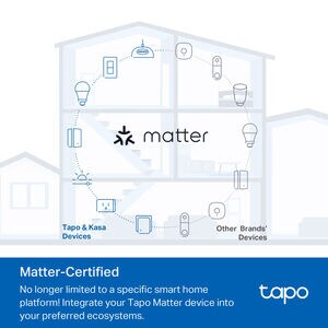 TP-Link - Tapo Smart Wi-Fi Plug Mini with Matter - White, , hires