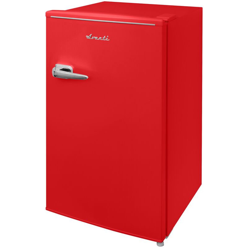 Avanti 18 in. 3.1 cu. ft. Mini Fridge with Freezer Compartment - Red, Red, hires