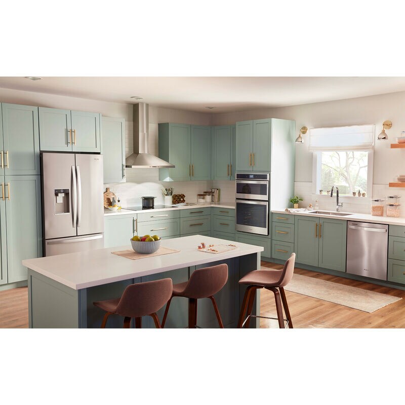 Whirlpool 24 in. Top Control Dishwasher with 50 dBa Sound Level - Fingerprint Resistant Stainless, , hires