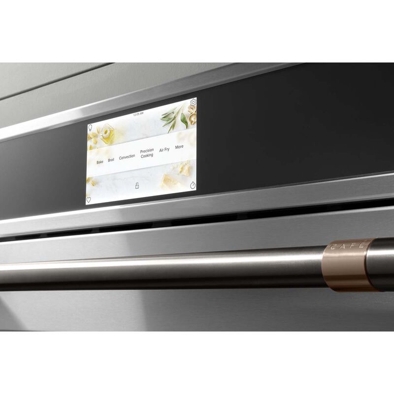 Cafe Professional Series 27 in. 8.6 cu. ft. Smart Top Control Electric Double Wall Oven with True European Convection - Stainless Steel, , hires