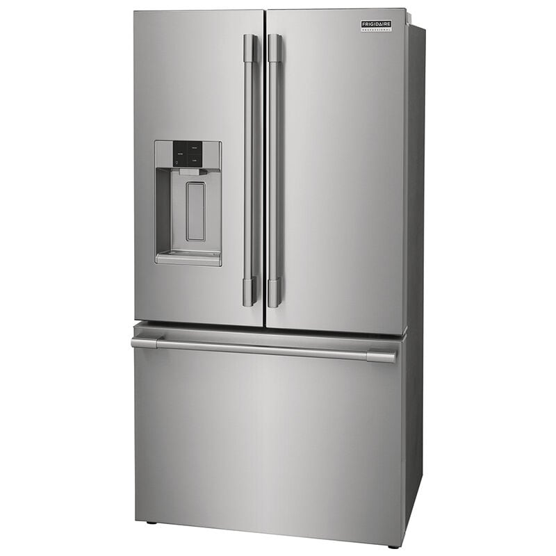 Frigidaire Professional 36 in. 22.6 cu. ft. Counter Depth French Door Refrigerator with Ice & Water Dispenser - Stainless Steel, , hires