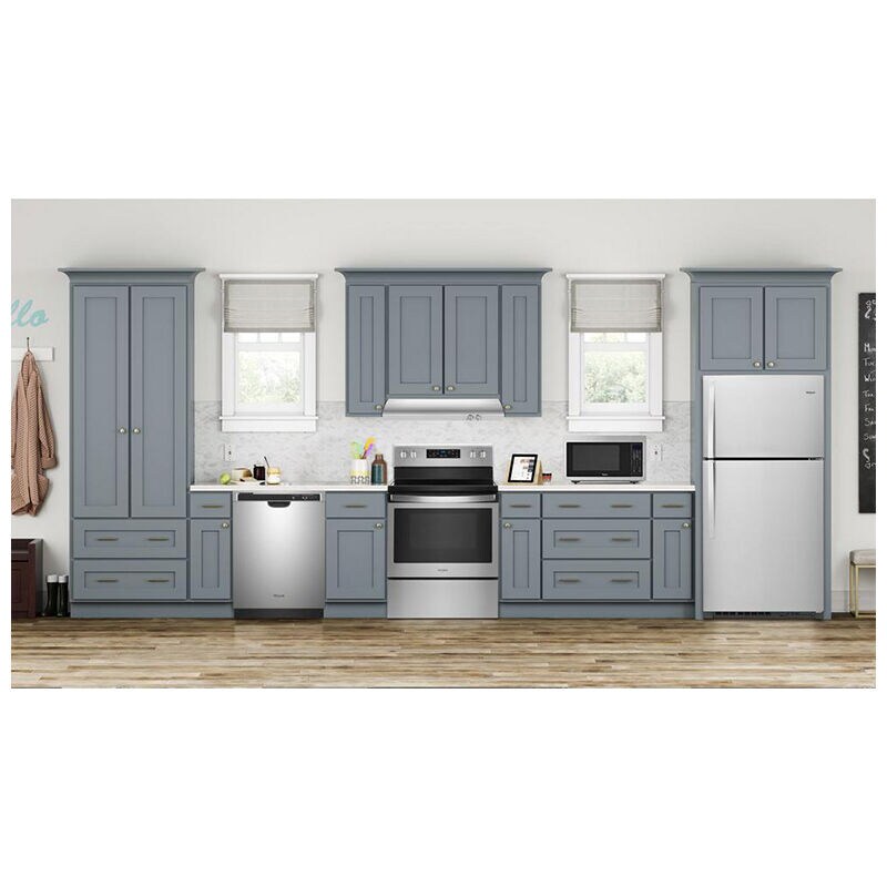 Whirlpool 33 in. 21.3 cu. ft. Top Freezer Refrigerator - Monochromatic Stainless Steel, Monochromatic Stainless Steel, hires