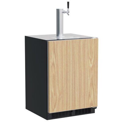 Marvel 24 in. 5.7 cu. ft. Beer Dispenser with 1 Tap, Digital Controls & Digital Thermostat - Custom Panel Ready | MLKR224ISA1A