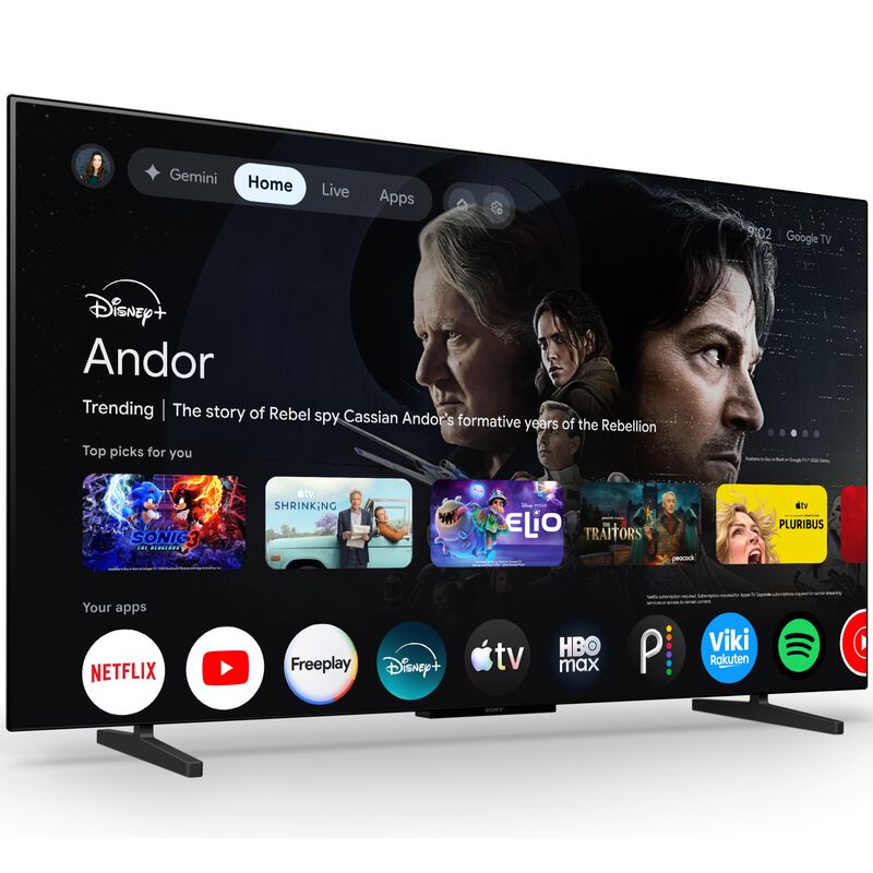 Sony - 48" Class Bravia 6 OLED 4K UHD Smart Google TV with Gemini, , hires